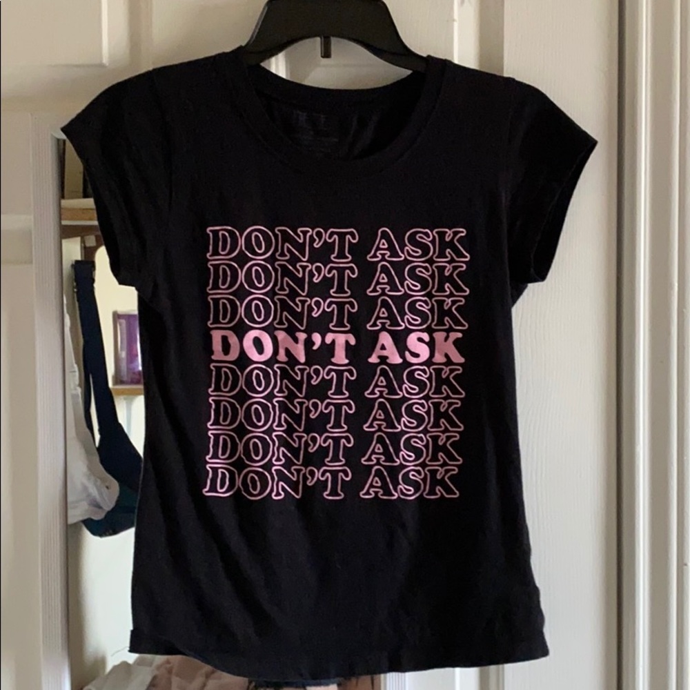 Black graphic tee